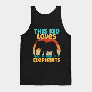 Kids This Kid Loves Elephants - Elephant lover design Tank Top